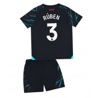 Manchester City Ruben Dias #3 Replika babykläder Tredjeställ Barn 2023-24 Kortärmad (+ korta byxor)